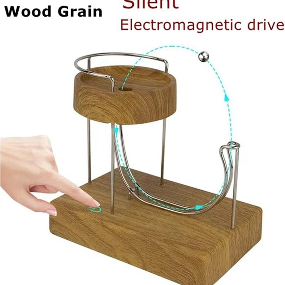 Perpetual Motion Machine Desk Toy, Stainless Steel Kinetic Art Perpetual Motion - Picture 3 of 9